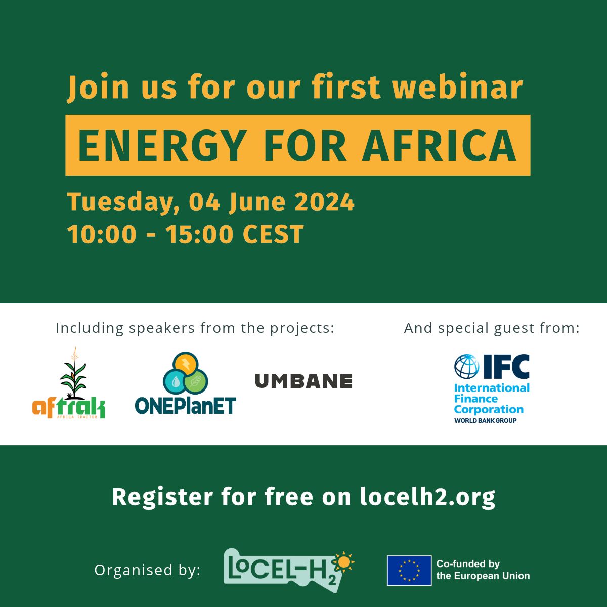 ONEPlanET to Participate in LoCEL-H2 Webinar: “Energy for Africa”