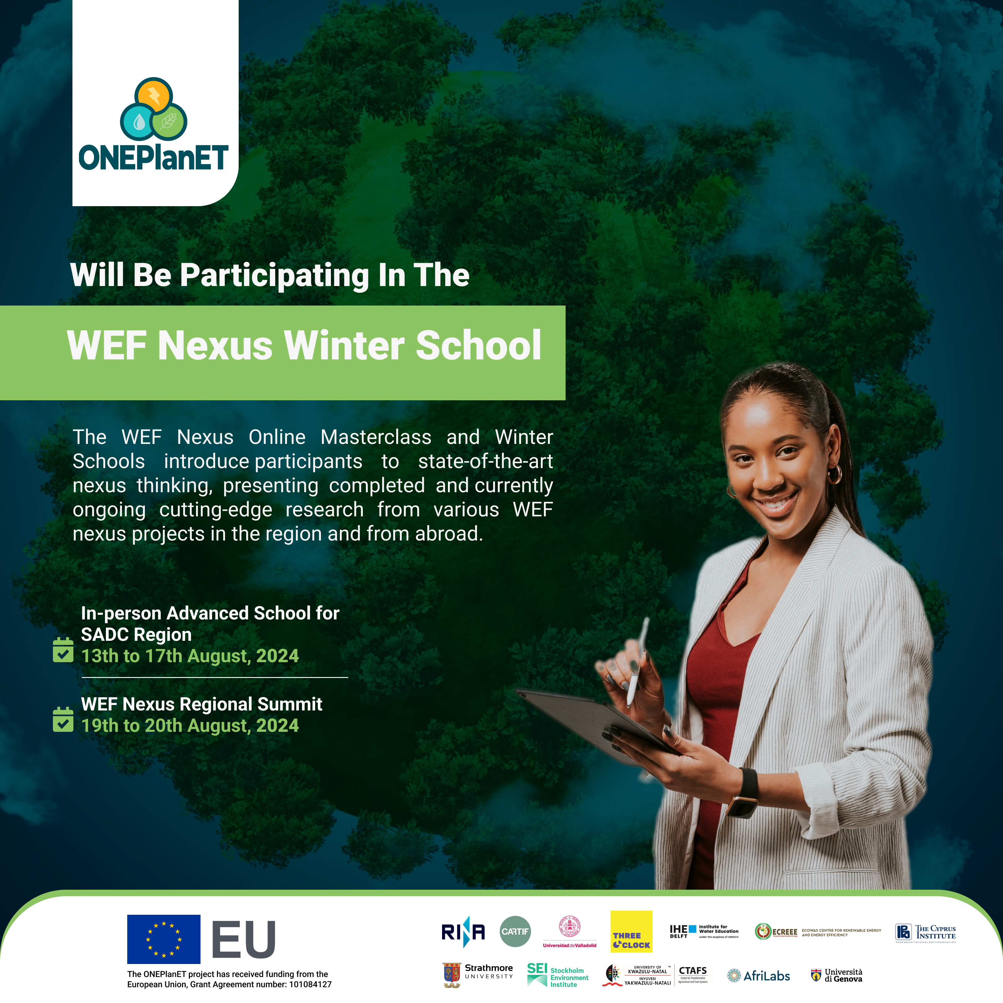 ONEPlanET Joins WEF Nexus Winter School this August!