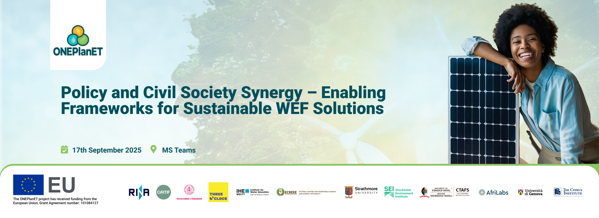 Policy and Civil Society Synergy – Enabling Frameworks for Sustainable WEF Solutions